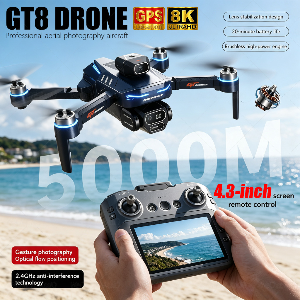 Drone Camera Lens - NOVO Drone GT8 HD RC 4K