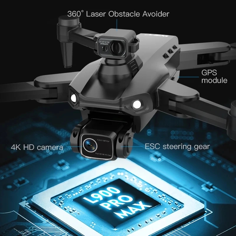 L900 Pro MAX GPS Drone 4K Prof - Drone Camera Lens avaliação e preço