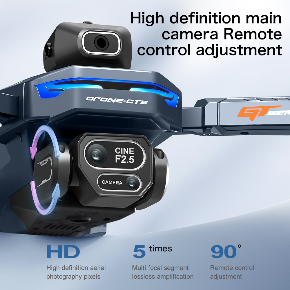 NOVO Drone GT8 HD RC 4K Profis - Drone Camera Lens avaliação e preço