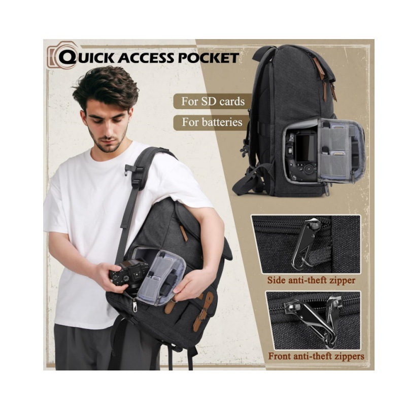Bolsa de câmera DSLR de ombro  - Drone Camera Waterproof avaliação e preço