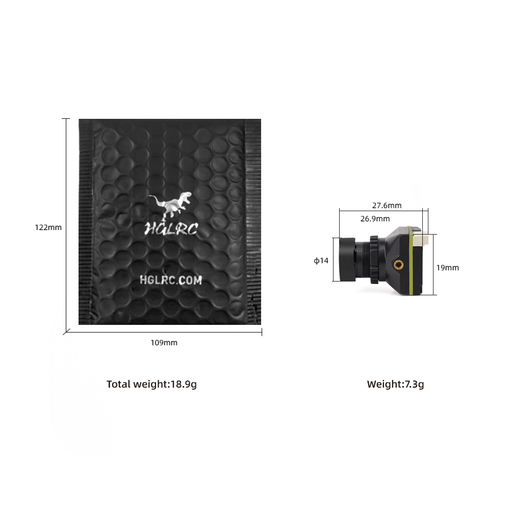 Câmera FPV HGLRC L1 1200TVL HD - Drone Camera Wide Angle avaliação e preço